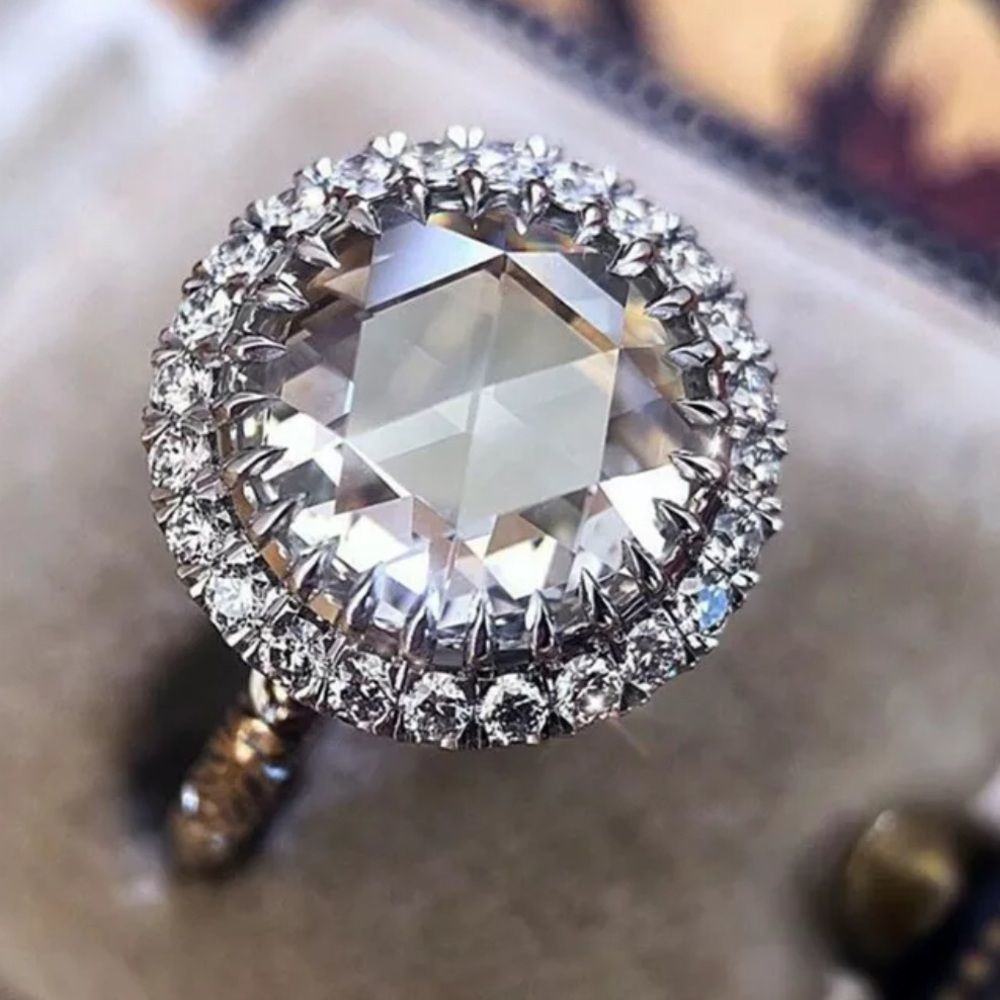 925 ROUND CUT WEDDING BRIDAL RING